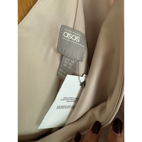 ASOS | One Shoulder Satin Maxi Dress - Picture 9 of 10